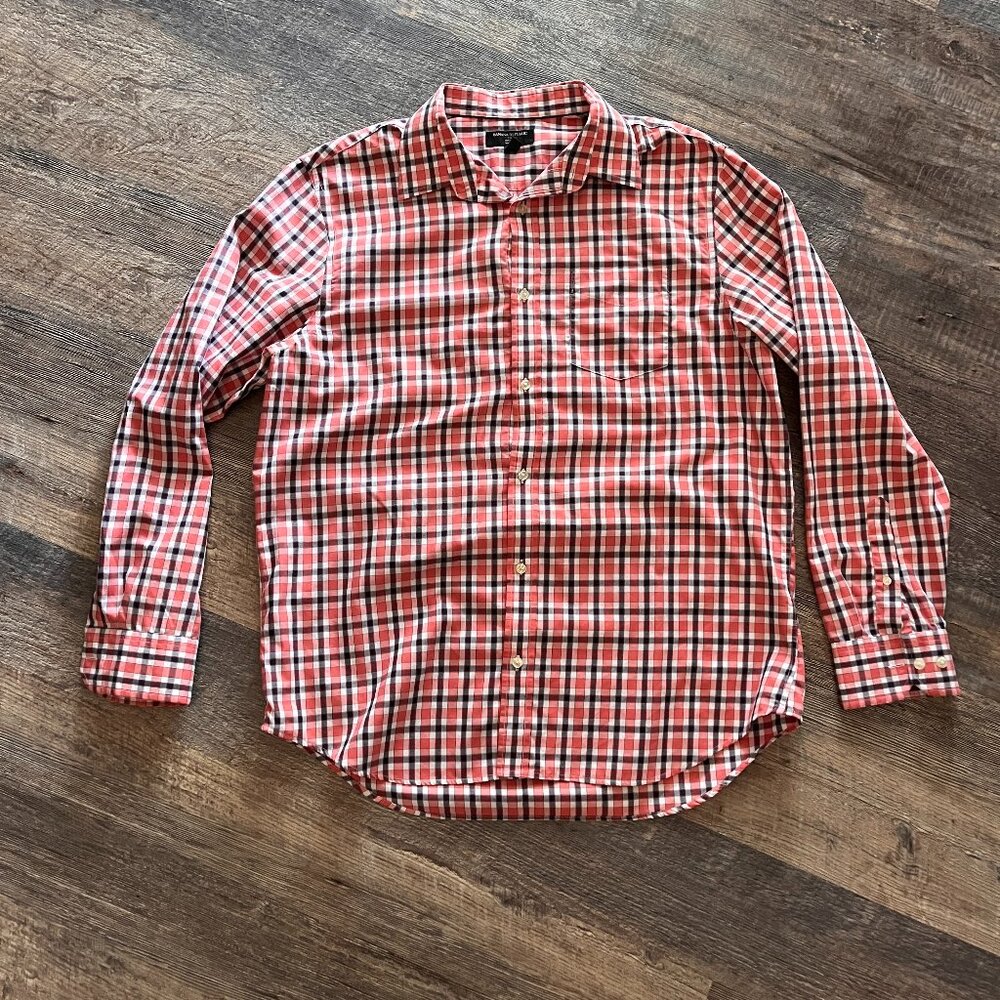 USED Men's Banana Republic Non-Iron Slim Fit Shirt (XL)